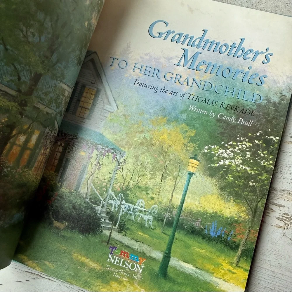 Vintage Thomas Kincade Grandmother’s Memories Journal (1999) Journaling Keepsake